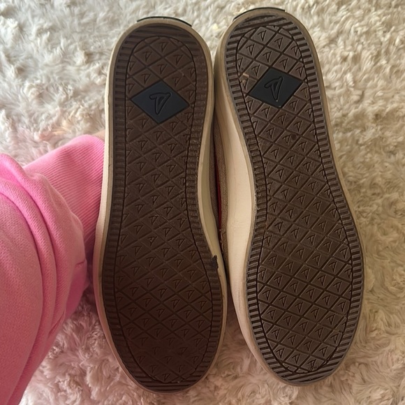 Sperry Red and Tan Canvas Boat Shoes - Picture 4 of 5